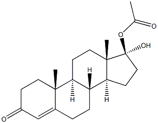 17-ALPHAHYDROXYTESTOSTERONEACETATE Structure