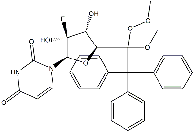 5'-O-Dimethoxytrityl-2'-fluoro-L-uridine Structure