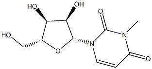 N3-Methyl-D-uridine,,结构式