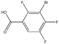 2,4,5-trifluoro-3-bromobenzoic aicd 结构式