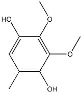 2-3-dimethoxy-5-methyl 1,4-dihydroxybenzene Struktur