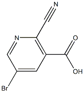 2-Cyano-5-Bromonicotinic acid,,结构式