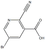 2-Cyano-5-Bromonicotinic acid Struktur