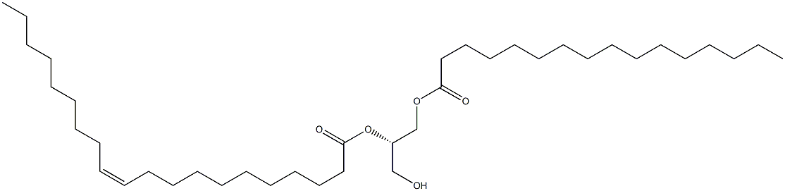 1-hexadecanoyl-2-(11Z-eicosenoyl)-sn-glycerol|