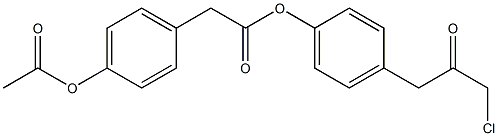 4-(3-Chloro-2-oxopropyl)phenyl [4-(acetyloxy)phenyl]acetate 结构式