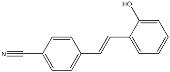 4-[(E)-2-(2-Hydroxyphenyl)ethenyl]benzonitrile Structure