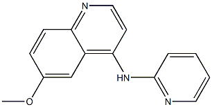 6-methoxy-N-(pyridin-2-yl)quinolin-4-amine 结构式