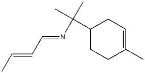 But-2-enylidene-[1-methyl-1-(4-methyl-cyclohex-3-enyl)-ethyl]-amine Structure