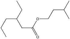 Isopentyl 3-ethylhexanoate Struktur