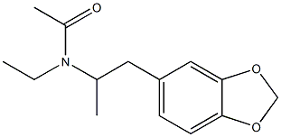N-Acetyl-N-ethyl-3,4-methylenedioxyamphetamine Structure