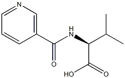 NICOTINOYL-L-VALINE 化学構造式