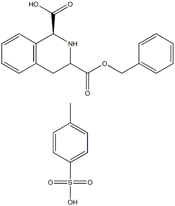 S-1,2,3,4-TETRAHYDRO-3-ISOQUINOLINCCARBOXYLIC ACID,PHENYLMETHYL ESTER,4-METHYLBENZENE SULFONATE Structure