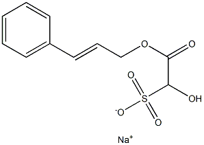 SODIUM HYDROXY-(CINNAMYLOXYCARBONYL)-METHANESULFONATE Struktur