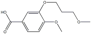 4-METHOXY-3-(3-METHOXY-PROPOXY)-BENZOIC ACID Structure