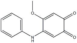 4-anilino-5-methoxy-1,2-benzoquinone Structure