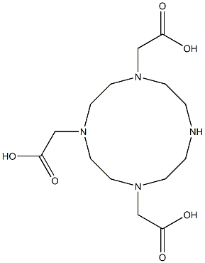 1,4,7-tris(carboxymethyl)-1,4,7,10-tetraazacyclododecane 结构式