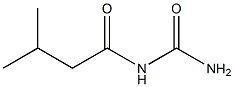 (3-methylbutyryl)urea 化学構造式