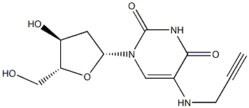 5-(1-propargylamino)-2'-deoxyuridine 化学構造式