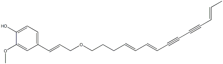 1-O-feruloyl-tetradeca-4,6,12-triene-8,10-diyne,,结构式