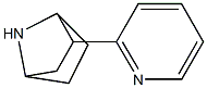 2-(2-pyridyl)-7-azabicyclo(2.2.1)heptane 化学構造式