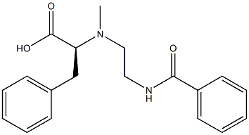 hippuryl-methylphenylalanine 化学構造式
