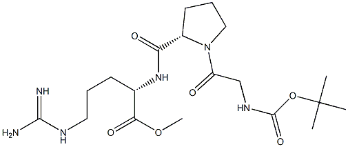 tert-butyloxycarbonyl-glycyl-prolyl-arginine methyl ester Struktur