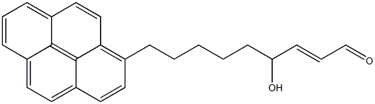9-(1-pyrenyl)-4-hydroxynon-2-enal Struktur
