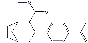 3-(4'-isopropenylphenyl)tropane-2-carboxylic acid methyl ester 结构式