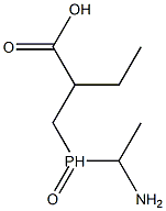 3-((1-aminoethyl)phosphinyl)-2-ethylpropionic acid,,结构式