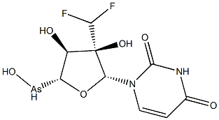 2'-C-difluoromethylarauridine Structure