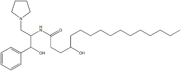 4'-hydroxy-1-phenyl-2-palmitoylaminio-3-pyrrolidino-1-propanol Structure