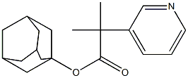 1-adamantyl 2-methyl-2-(3-pyridyl)propanoate Structure