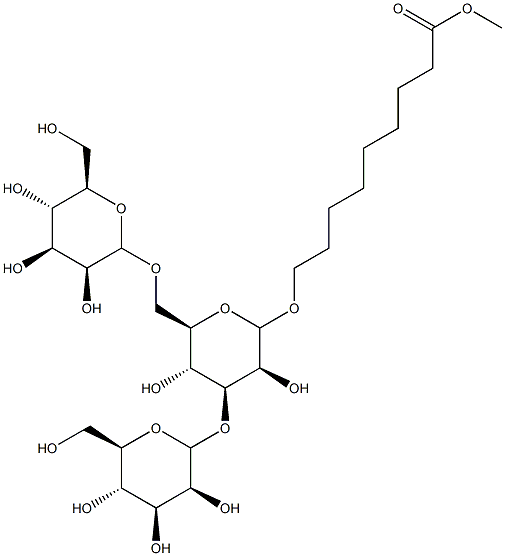 8-(methoxycarbonyl)octyl 3,6-di-O-(mannopyranosyl)-mannopyranoside,,结构式
