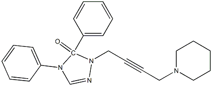 4,5-diphenyl-1-(4-piperidino-2-butynyl)-1,2,4-triazoline-5-one