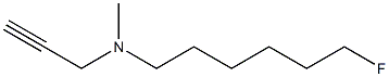 N-(6-fluorohexyl)-N-methylpropargylamine Structure