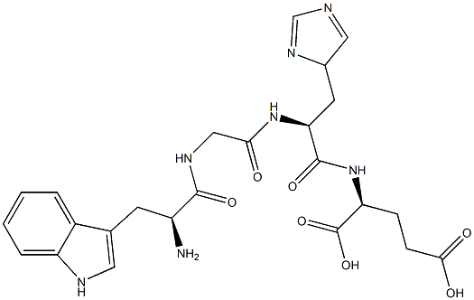 tryptophyl-glycyl-histidyl-glutamic acid Structure