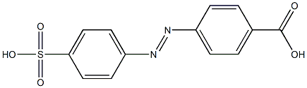 4-carboxy-4'-sulfoazobenzene,,结构式