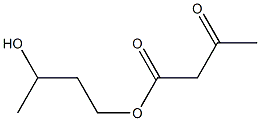 1,3-butanediol 1-monoacetoacetate 化学構造式