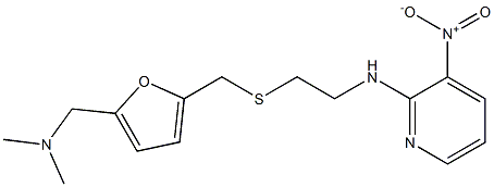 N-(2-((5-((dimethylamino)methyl)-2-furanyl)methylthio)ethyl)-(3-nitropyridin-2-yl)amine Structure