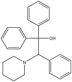 2-piperidino-1,1,2-triphenylethanol Structure