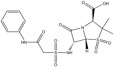 6-((anilinocarbonyl)methylsulfonamido)penicillanic acid sulfone|