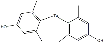 bis(4-hydroxy-2,6-dimethylphenyl)telluride,,结构式