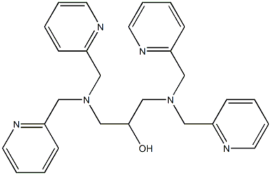 N,N,N',N'-tetrakis((2-pyridyl)methyl)-2-hydroxy-1,3-diaminopropane Structure