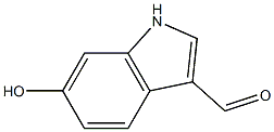 6-hydroxy-1H-indole-3-carboxaldehyde,,结构式