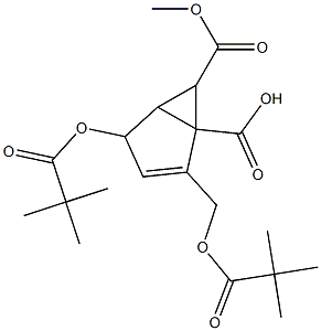 6-methoxycarbonyl-4-pivaloyloxy-2-(pivaloyloxymethyl)bicyclo(3.1.0)hex-2-ene-1-carboxylic acid