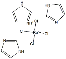 imidazolium-tetrachlorobisimidazole ruthenium(III) Structure