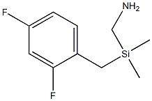 2,4-difluorobenzyldimethylsilylmethanamine,,结构式
