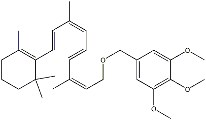 retinyl 3,4,5-trimethoxybenzyl ether 化学構造式