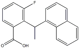 3-fluoro-2-(1-(1-naphthyl)ethyl)benzoic acid|