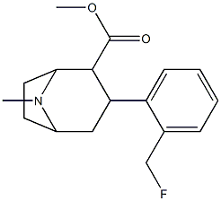  2-carbomethoxy-3-(2-fluoromethylphenyl)tropane